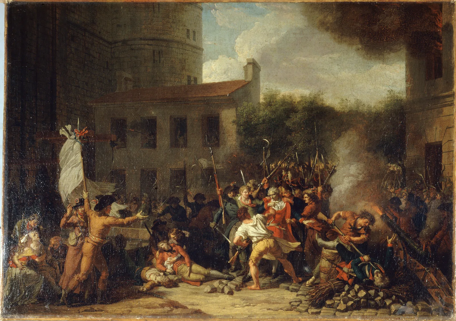 Charles Thévenin’in 14 Temmuz 1789 Bastille Baskını tablosu, yaklaşık 1793; fotoğraf değil