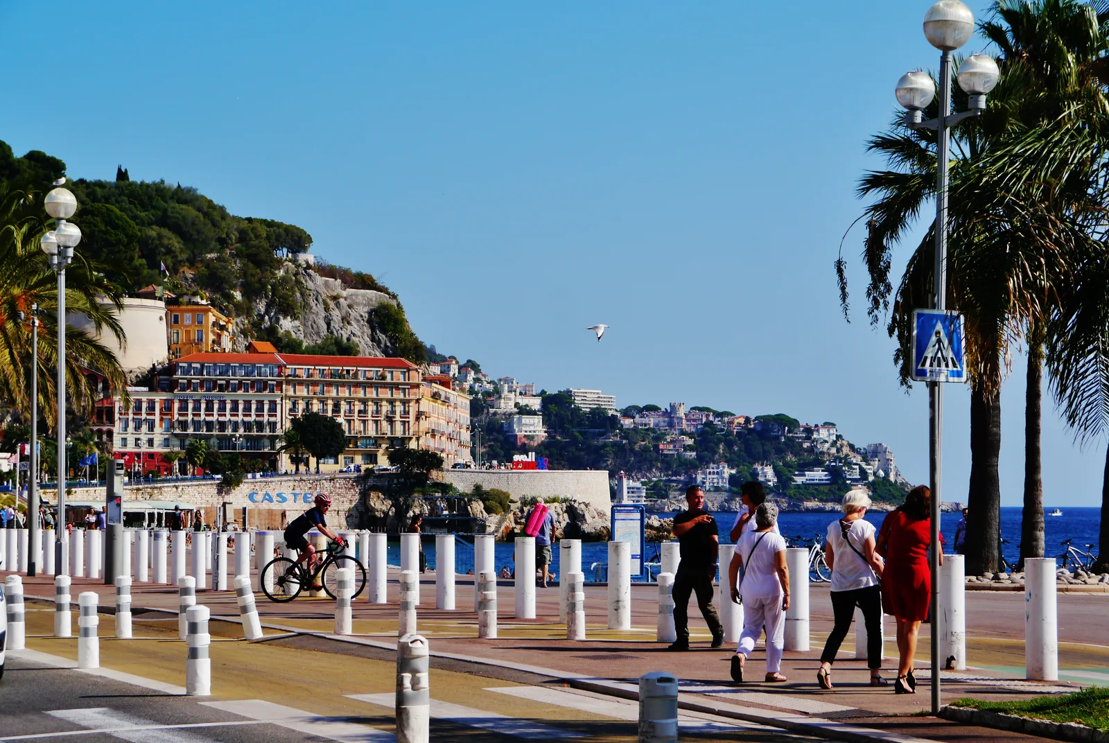 Nice kıyısı ve Promenade des Anglais